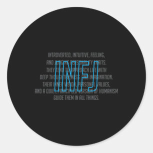 Adesivo Descrição do Tipo de Personalidade Introduzida
