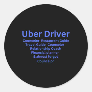 Adesivo Descrição do Trabalho do Driver do Uber