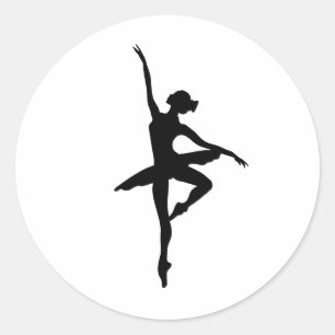 Adesivo Descrições da silhueta Ballerina