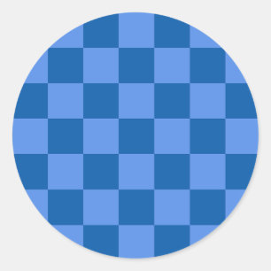 Adesivo Descubra o Charme do Padrão Xadrez Azul