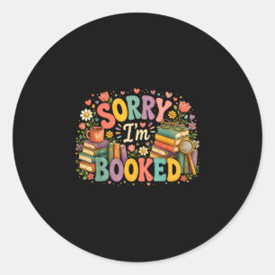 Adesivo Desculpe, estou ocupado bibliotecário engraçado le