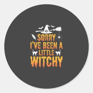 Adesivo Desculpe, Estou Um Pouco Bruxa Halloween