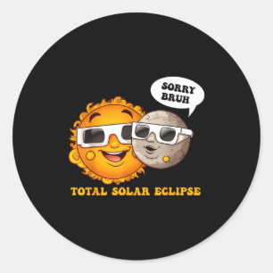 Adesivo Desculpe, mano, eclipse solar total