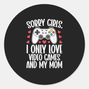Adesivo Desculpe Meninas Eu Só Amo Videos games e Minha Mã