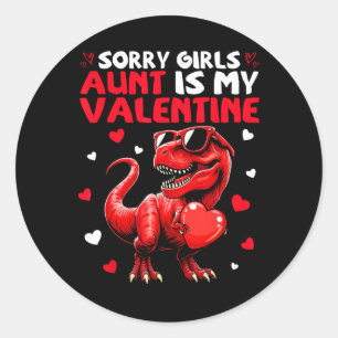 Adesivo Desculpe Meninas Tia É Meu Dinossauro Do Dia Dos N
