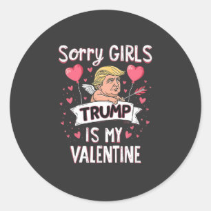 Adesivo Desculpe, Meninas Trump É Meu Namorados Trump Love