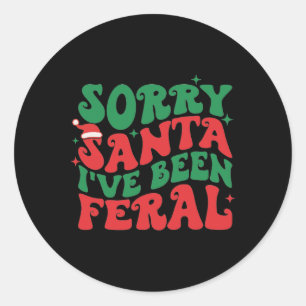 Adesivo Desculpe Papai Noel Eu Fui Feral Menino De Natal M