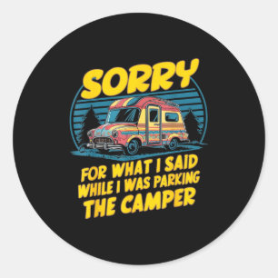 Adesivo Desculpe pelo que disse camper estacionamento engr