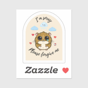 Adesivo Desculpe, por favor me perdoe.