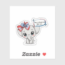 Desculpe por te ofender... Elefante Cute