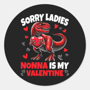 Adesivo Desculpe Senhoras Nonna É Meu Dinossauro Do Dia Do