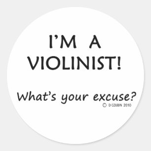 Adesivo Desculpe Violinista