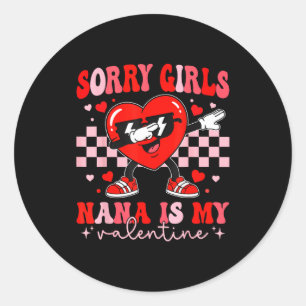 Adesivo Desculpem meninas a vovó é o valentine dabbing cor