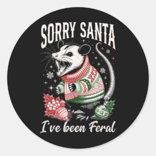 Adesivo Desculpem Papais noeis... Eu fui um Feral Feral Og