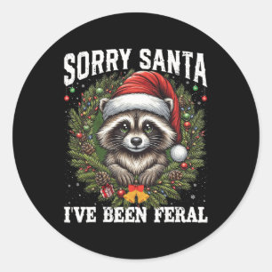 Adesivo Desculpem Papais noeis que eu fui Feral Christmas