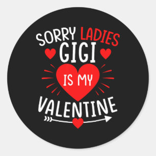 Adesivo Desculpem Senhoras Gigi é Meu Namorado Camiseta Di