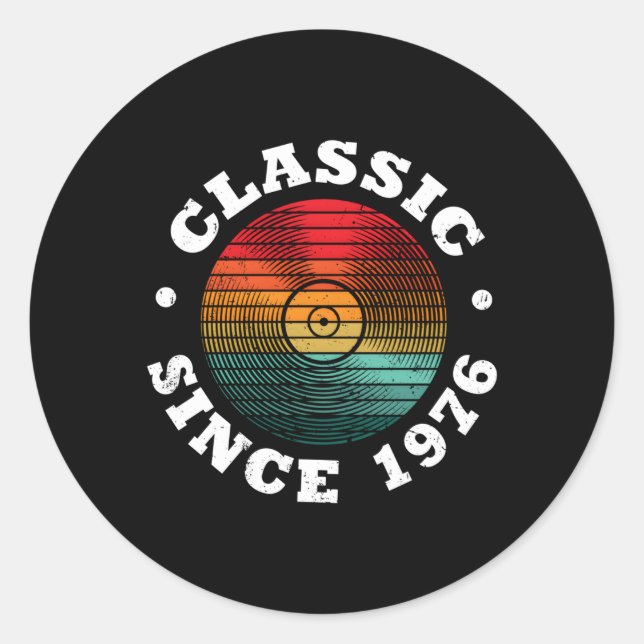 Adesivo Desde 1976, Vinyl Record Music (Frente)