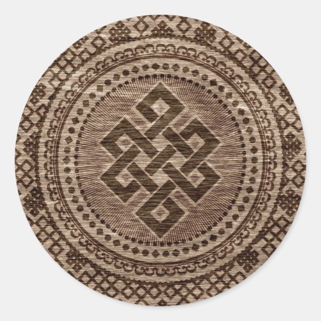 Adesivo Desdecorativo sem fim de nó na superfície de madei (Frente)