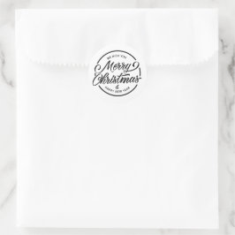 Adesivo Desejamos um Feliz Natal e um Feliz Ano Novo