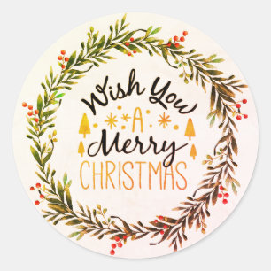 Adesivo Desejo-lhe um Feliz Natal