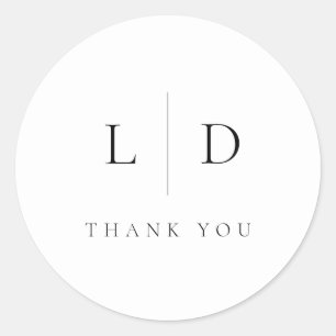 Adesivo Desejo Moderno E Minimalista De Casamento De Monog