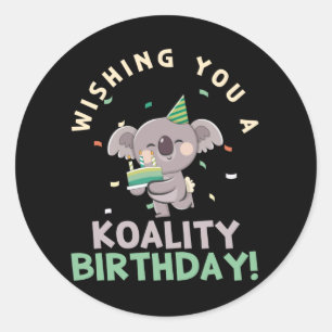 Adesivo Desejo-Te Um Aniversário De Koala