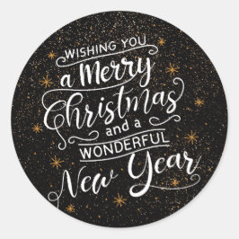 Adesivo Desejo-Te Uma Feliz Cartões de natal De Natal