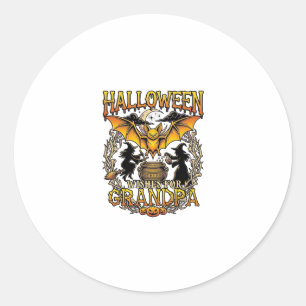 Adesivo Desejos de Halloween Vovô Morcego Caldeirão de Bru