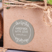 Desenhado à Mão Feito à Mão Com Amor Personalizado