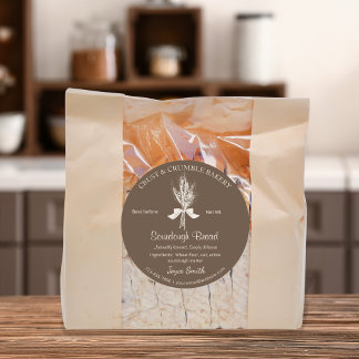 Adesivo Desenhar manual Trigo Sourdough Compostos para pão