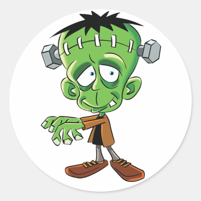 Adesivo desenho animado de frankenstein (Frente)