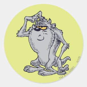 Adesivo Desenho Artístico Pensante TAZ™