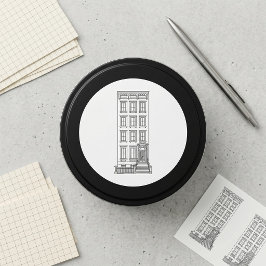 Adesivo Desenho Clássico de Apartamento com Escada de Nova
