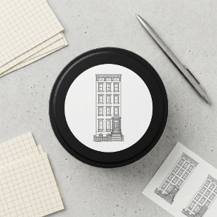 Adesivo Desenho Clássico de Apartamento com Escada de Nova