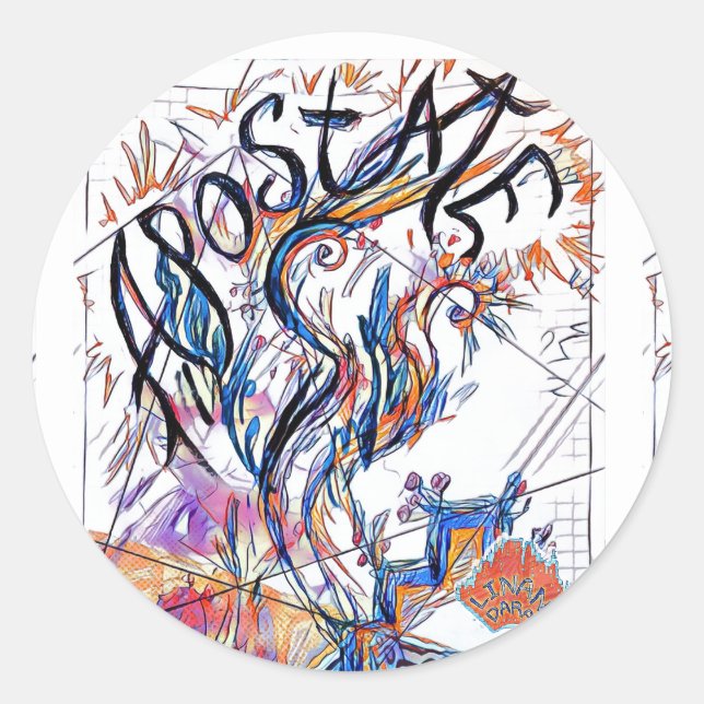 Adesivo Desenho Colorido de Portas Livres Apostado (Frente)