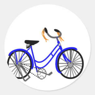 Adesivo Desenho da bicicleta, estilo dos anos 50
