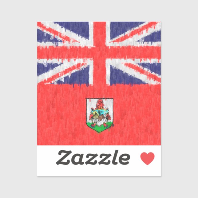 Adesivo Desenho da pintura a óleo das Bermudas (Folha)