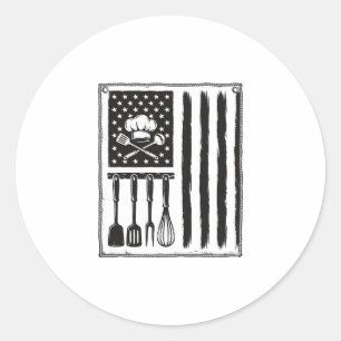Adesivo Desenho de Camisa de Utensílios de Cozinha Bandeir