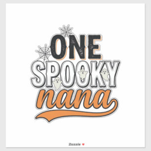 Adesivo Desenho de Camisa Vintage de Fantasma de Halloween