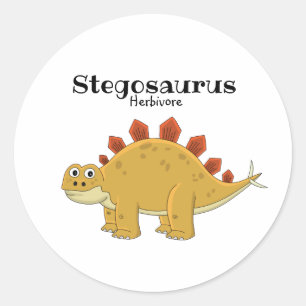 Adesivo Desenho de desenho animado de Stegosaurus