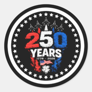 Adesivo Desenho de Emblema de Jato do 250º Aniversário Pat