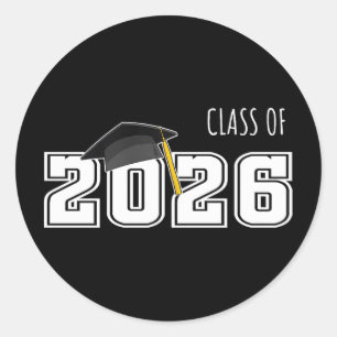 Adesivo Desenho de Graduação para Senior 2026 Design Retro