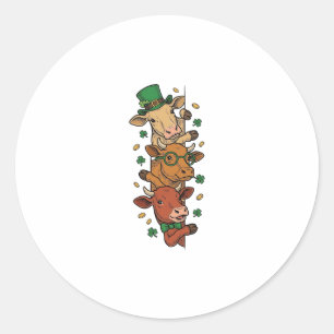 Adesivo Desenho de Gravura Vintage do Dia de São Patrício