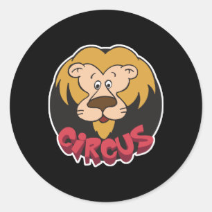 Adesivo desenho de leão de circo