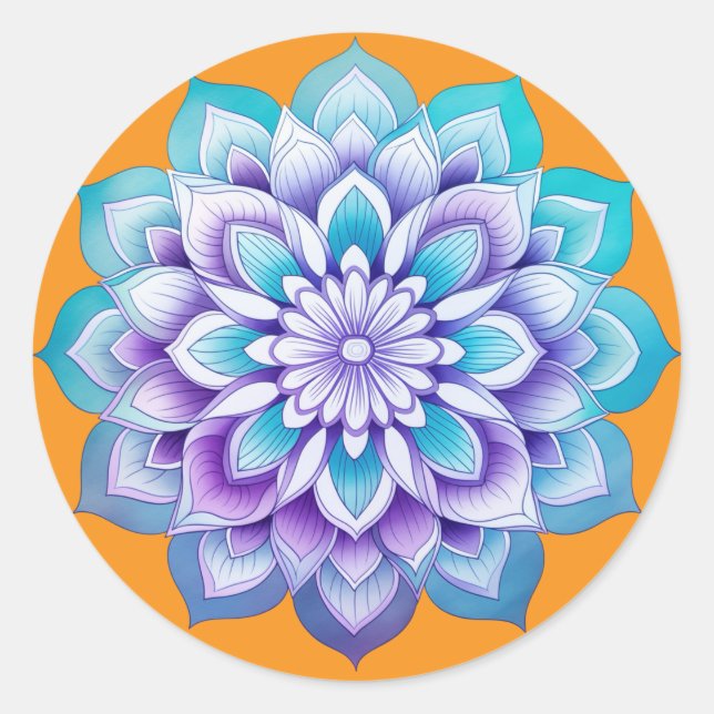 Adesivo Desenho de Mandala / Flor (Frente)