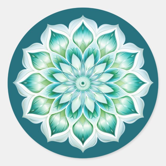 Adesivo Desenho de Mandala / Flor (Frente)