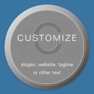 Adesivo Desenho de monograma cinza escuro editável