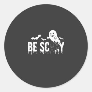 Adesivo Desenho de Morcego Fantasma de Halloween Assustado