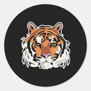 Adesivo desenho de rosto de tigre legal