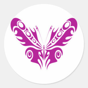 Adesivo Desenho de Tatuagem de Borboleta Tribal